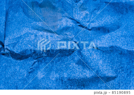 Dent on galvanized iron, dent on metal broken texture damaged background blue 85190895