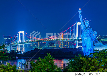 【東京の都市風景】お台場周辺の夜景 【東京の都市風景】お台場周辺の夜景 85191460