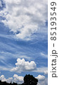 雲・不思議な雲・青・自然・天候・気候・空・晴れ・晴れ時々曇り・コピースペース 85193549