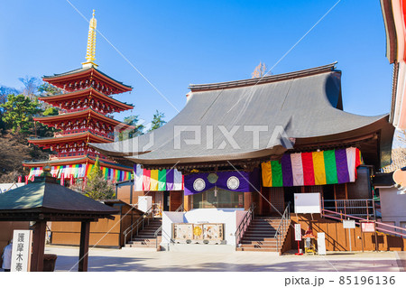 東京　高幡不動尊金剛寺　不動堂と五重塔 85196136