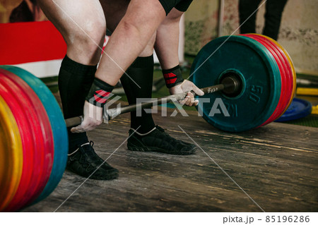 athlete exercise deadlift barbell weighing 300 kg athlete exercise deadlift barbell weighing 300 kg 85196286