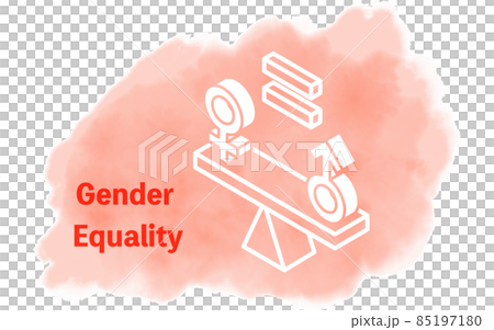 Achieve watercolor style, SDGs goal 5, gender... - Stock Illustration ...