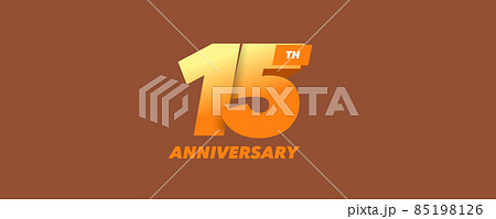 15 years anniversary vector icon, logo. Graphic design element 85198126