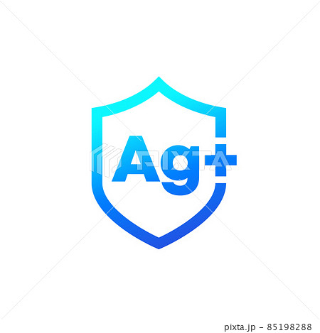 Silver ions, antibacterial protection icon Silver ions, antibacterial protection icon 85198288