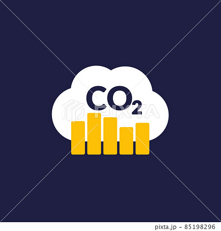 carbon emissions levels vector icon for web carbon emissions levels vector icon for web 85198296