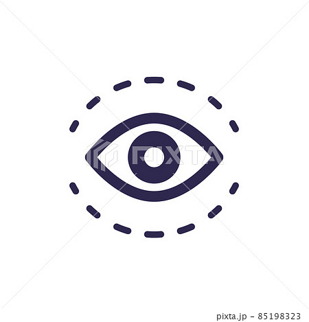 blepharoplasty, plastic surgery icon, vector 85198323