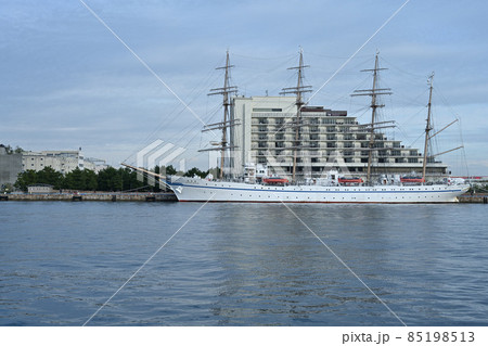 神戸港に停泊中の「日本丸」「海王丸」　メリケンパークより 85198513