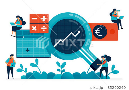 Accounting software with business intelligence or bi in analysis, plan, strategy. Artificial intelligence software ideas for planning business growth. Illustration of website, banner, software, poster Accounting software with business intelligence or bi in analysis, plan, strategy. Artificial intelligence software ideas for planning business growth. Illustration of website, banner, software, poster 85200240