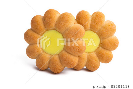flower cookie isolated flower cookie isolated 85201113