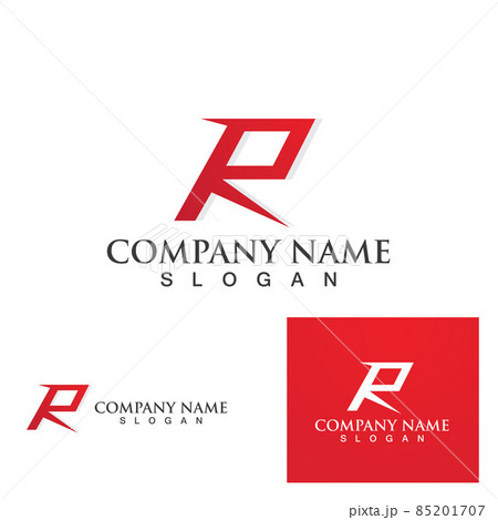 R Letter Arrow vector illustration icon 85201707