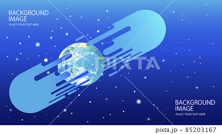 宇宙科学的なイメージの表紙や動画サムネールのデザインテンプレートのイラスト素材