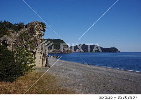 獅子岩　熊野市　三重県　七里御浜 85203807