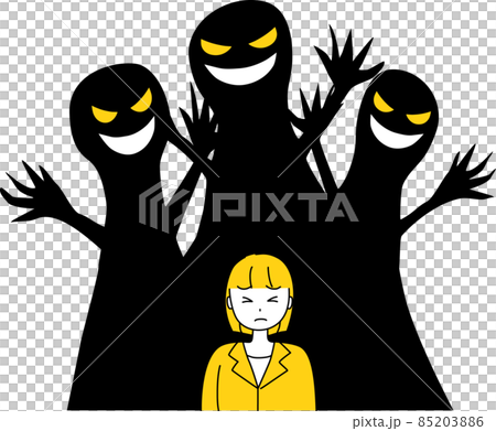 嫌な人や嫌な言葉に支配される女性 85203886