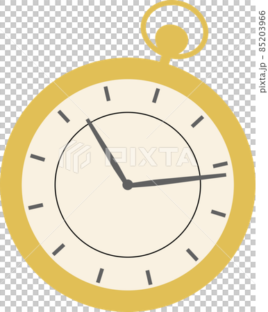 復古簡約可愛懷錶插畫 復古簡約可愛懷錶插畫 85203966