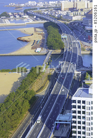 福岡タワーから見た福岡都市高速道路 福岡タワーから見た福岡都市高速道路 85206161