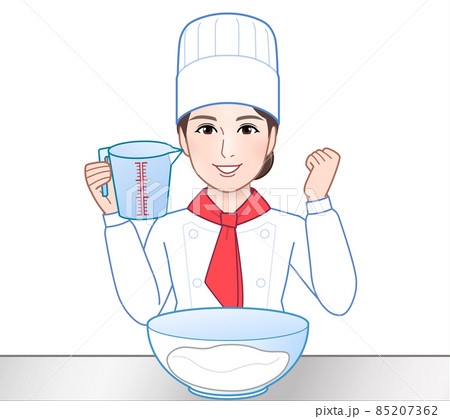 若くてきれいなコックさんのイラストのイラスト素材 若くてきれいなコックさんのイラストのイラスト素材