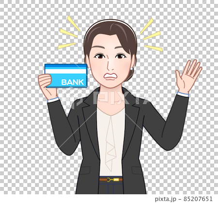 お洒落なスーツを着た女性 85207651