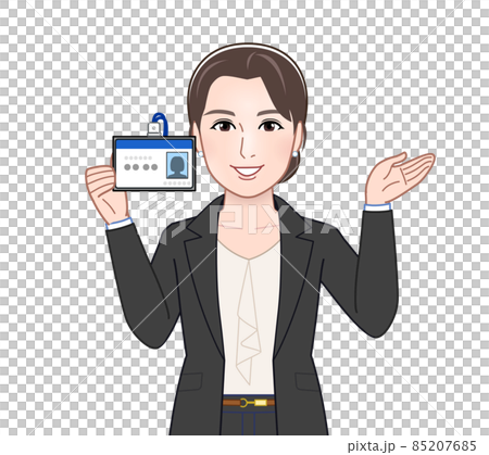 お洒落なスーツを着た女性 お洒落なスーツを着た女性 85207685