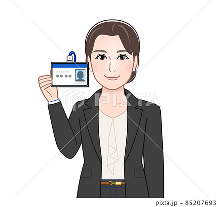 お洒落なスーツを着た女性 お洒落なスーツを着た女性 85207693