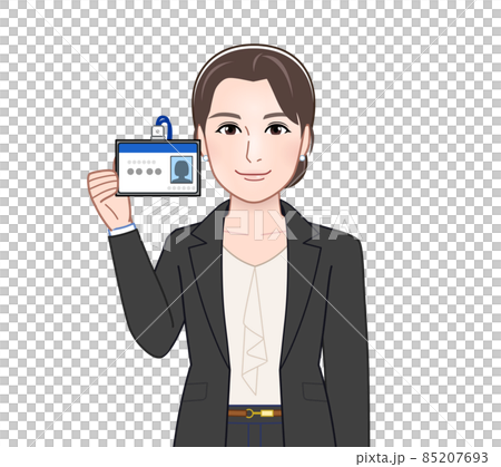 お洒落なスーツを着た女性 お洒落なスーツを着た女性 85207693