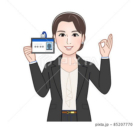 お洒落なスーツを着た女性 85207770