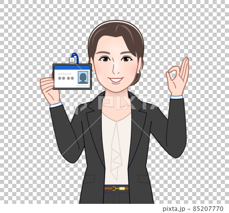 お洒落なスーツを着た女性 85207770