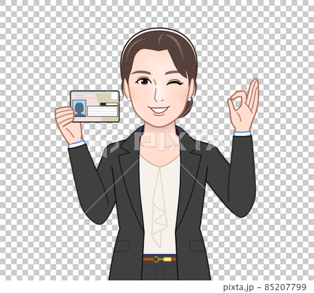 お洒落なスーツを着た女性 85207799