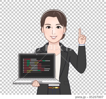 A woman in a fashionable suit A woman in a fashionable suit 85207807