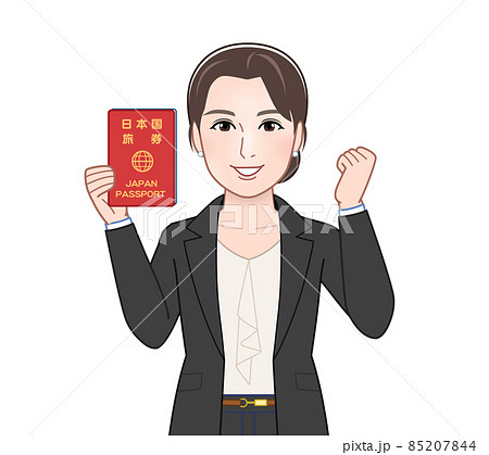 お洒落なスーツを着た女性 お洒落なスーツを着た女性 85207844