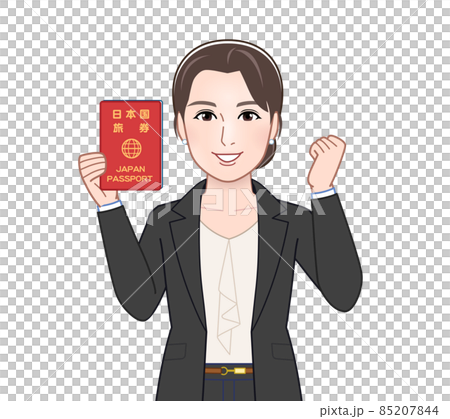 お洒落なスーツを着た女性 お洒落なスーツを着た女性 85207844