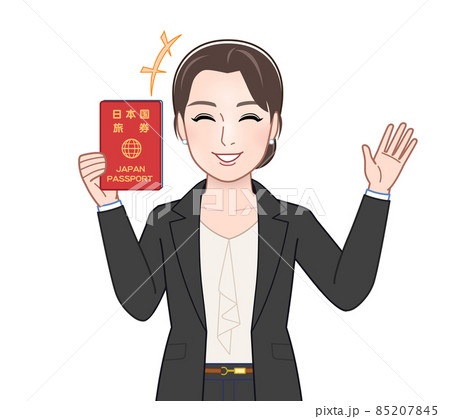 お洒落なスーツを着た女性 お洒落なスーツを着た女性 85207845