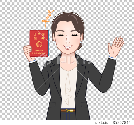 お洒落なスーツを着た女性 お洒落なスーツを着た女性 85207845