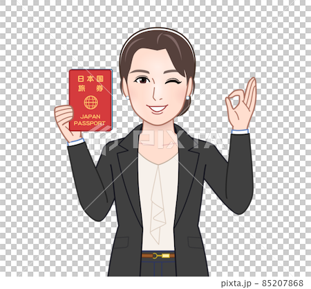 お洒落なスーツを着た女性 お洒落なスーツを着た女性 85207868