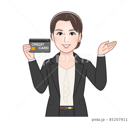 お洒落なスーツを着た女性 85207911