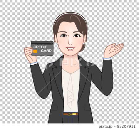 お洒落なスーツを着た女性 85207911