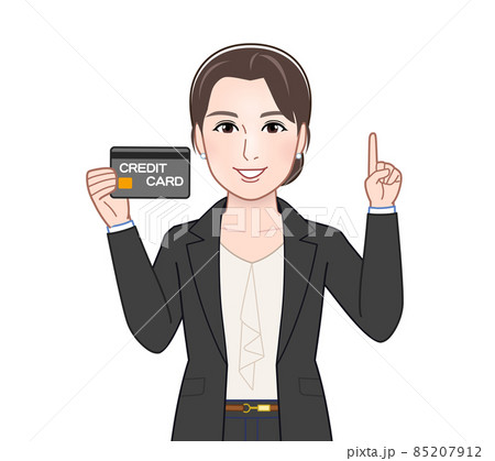 お洒落なスーツを着た女性 85207912