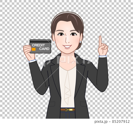 お洒落なスーツを着た女性 85207912