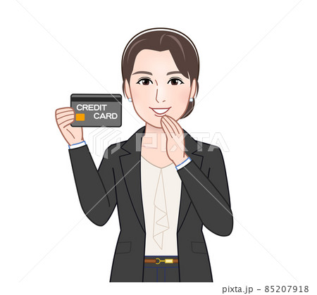 お洒落なスーツを着た女性 85207918