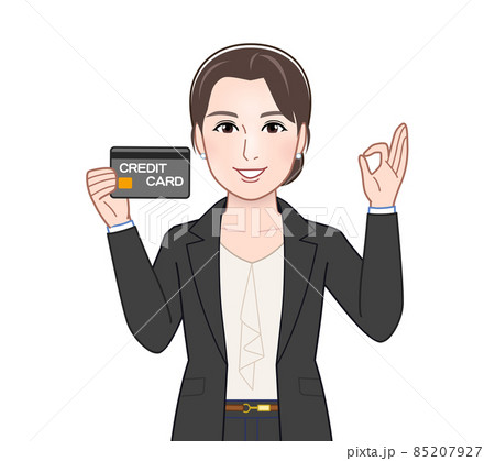 お洒落なスーツを着た女性 85207927