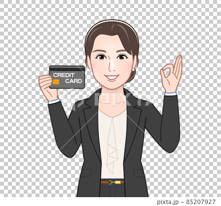 お洒落なスーツを着た女性 85207927