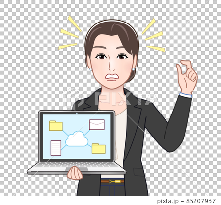 A woman in a fashionable suit A woman in a fashionable suit 85207937