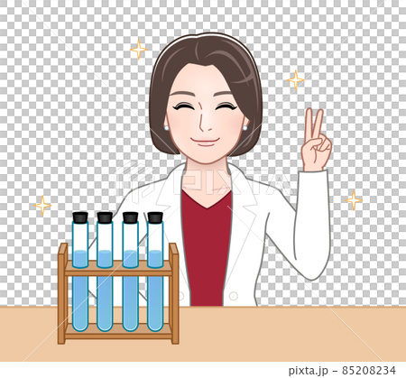 Medical professional in a lab coat 85208234