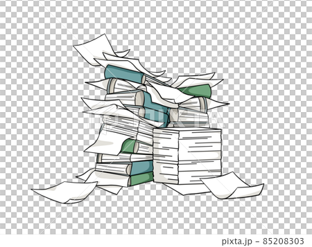 Stacked pile of documents 85208303