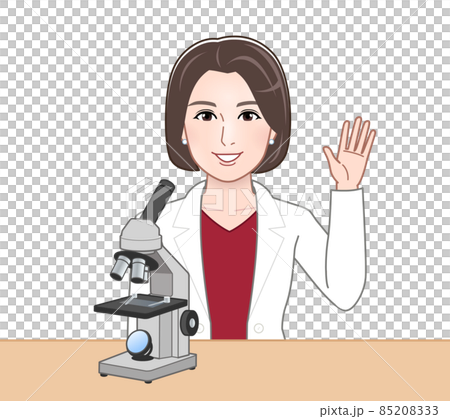 白衣を着た医療従事者のイラスト 白衣を着た医療従事者のイラスト 85208333