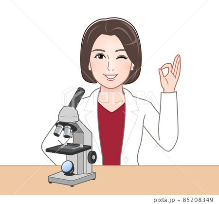 白衣を着た医療従事者のイラスト 白衣を着た医療従事者のイラスト 85208349