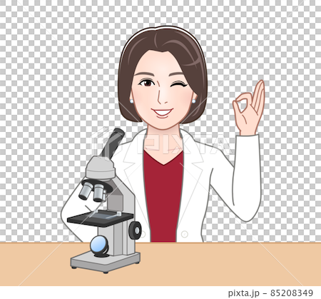 白衣を着た医療従事者のイラスト 白衣を着た医療従事者のイラスト 85208349