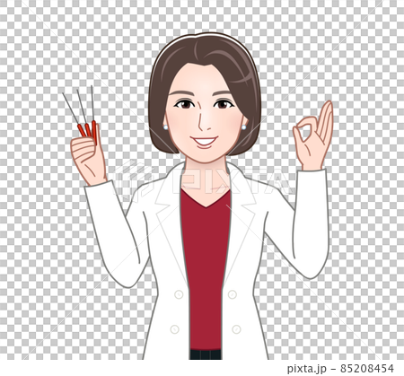 白衣を着た医療従事者のイラスト 白衣を着た医療従事者のイラスト 85208454