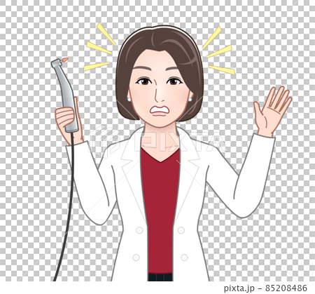 Illustration of a medical worker in a white coat Illustration of a medical worker in a white coat 85208486