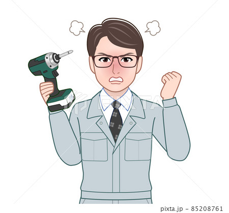 作業着を着た職人の男性 作業着を着た職人の男性 85208761