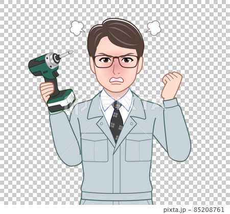 作業着を着た職人の男性 作業着を着た職人の男性 85208761